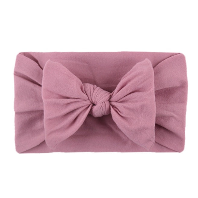 Baby Ribbon Headband | Newborn bow Knot Baby Hair Band headwear Infant Elastic Turban Kids Accessories - Boo & Bub