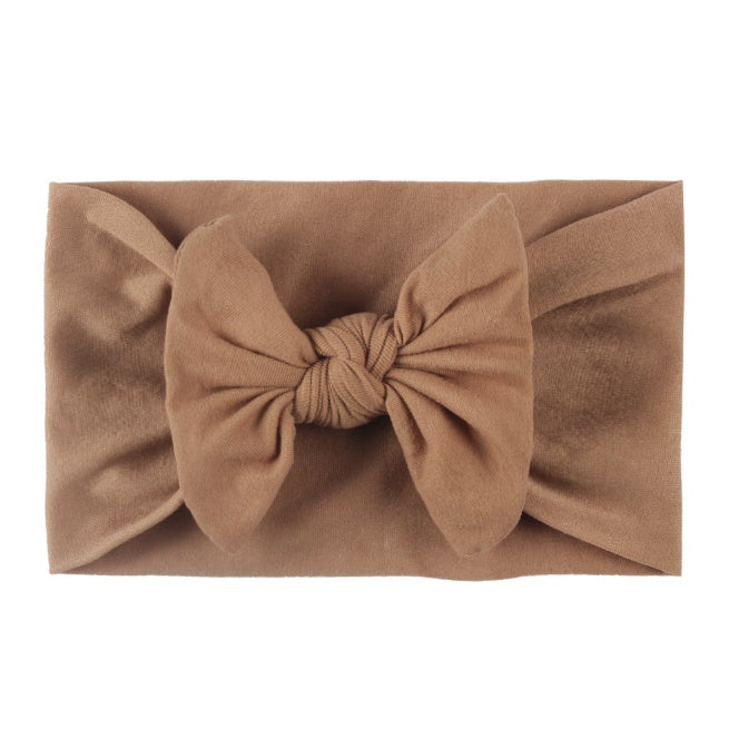 Baby Ribbon Headband | Newborn bow Knot Baby Hair Band headwear Infant Elastic Turban Kids Accessories - Boo & Bub