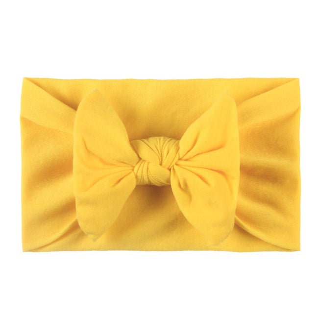 Baby Ribbon Headband | Newborn bow Knot Baby Hair Band headwear Infant Elastic Turban Kids Accessories - Boo & Bub