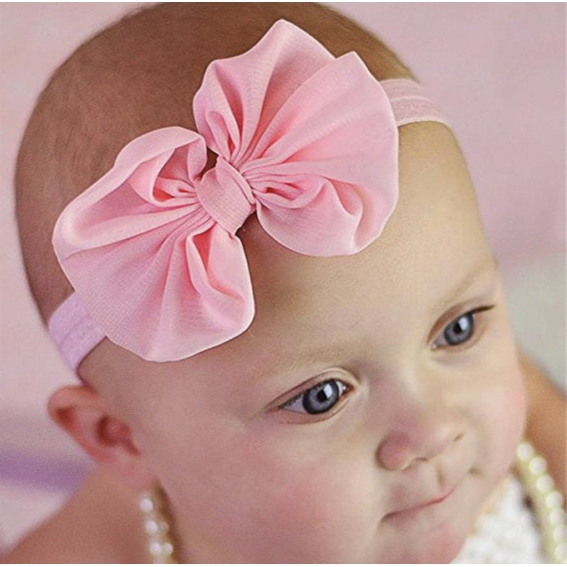 Baby Ribbon Headband | Newborn Cute Girl kids Bow Elastic Hairband headwrap Children Hair Accessories - Boo & Bub