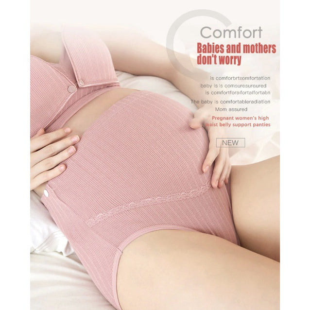 Cotton Maternity Panties | High Waist Adjustable Belly Pregnancy Underwear Clothes for Pregnant Women - Boo & Bub