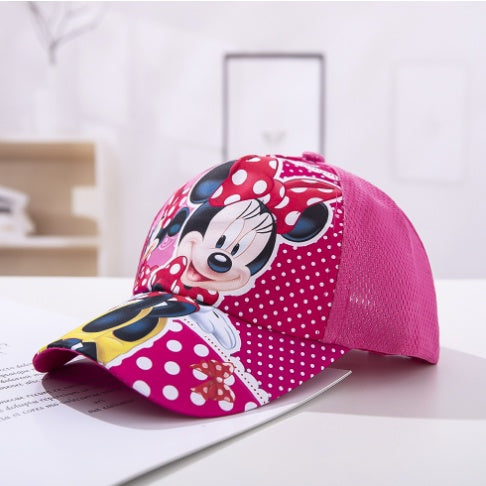 Kid Cartoon Cap | Children SunSummer Caps Girls Hat Mickey Minnie Spiderman Frozen Elsa Sophia Baby Boy - Boo & Bub