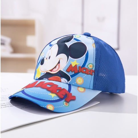 Kid Cartoon Cap | Children SunSummer Caps Girls Hat Mickey Minnie Spiderman Frozen Elsa Sophia Baby Boy - Boo & Bub