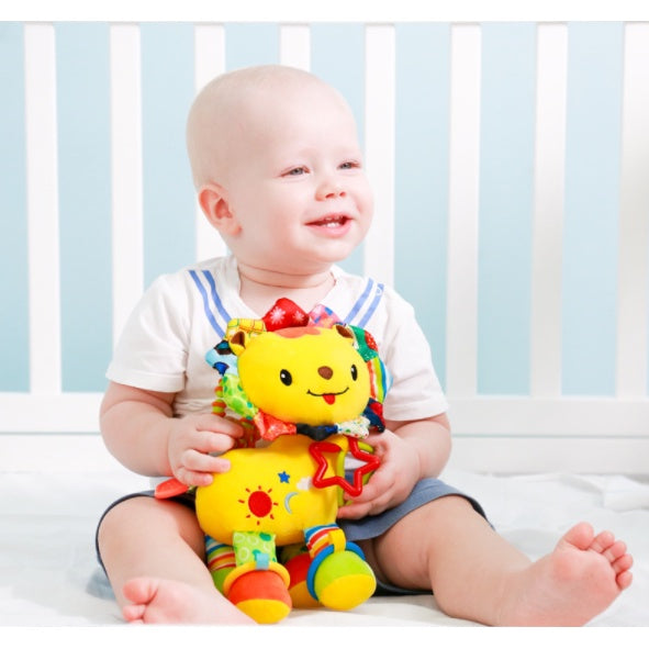 Hanging Animal Plush Toys| Multifunctional Baby Rattles Mobiles Soft Cotton Infant Pram Stroller Car Bed Rattles - Boo & Bub