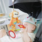 Hanging Animal Plush Toys| Multifunctional Baby Rattles Mobiles Soft Cotton Infant Pram Stroller Car Bed Rattles - Boo & Bub