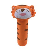 Baby squeaky rattle BB Sticks | Beep Soft Plush Doll Crib Hanging Hand Montessori Educational Toy Animal Doll - Boo & Bub
