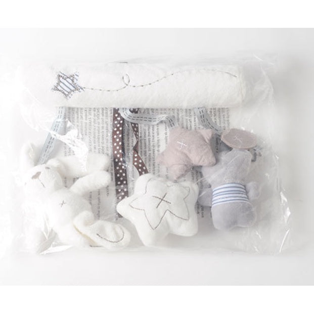 Hanging Rabbit Elephant Toy | Bed baby Hand Bell Safety Seat Plush Toy Multifunctional Plush Stroller Mobile Gifts - Boo & Bub
