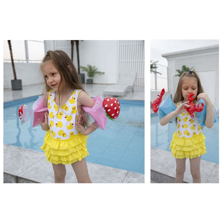 Cartoon Inflatable Swim Arm Rings | Floats Bands Sleeves Rings Tube Assisted safety Kids Children Swimming Pool - Boo & Bub
