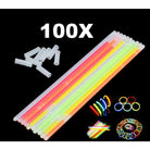 100PCS Glow Sticks | Kid Fun Safe Light Stick Necklace Bracelets Fluorescent Event Festive Party Supplies Concert - Boo & Bub