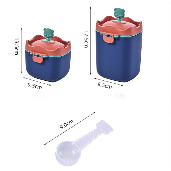 Boo&Bub Milk Powder Container | Infant Feeding Box Newborn Food Storage Box Powder Dispenser Kid Toddler Snack Portable - Boo & Bub