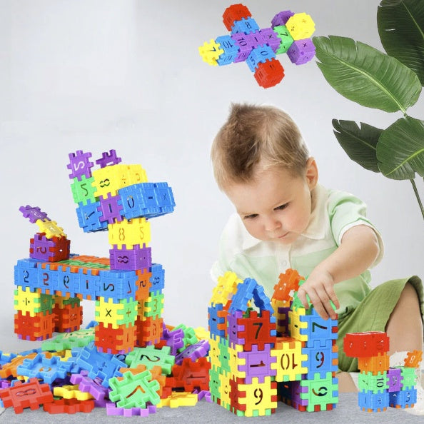 MULTI DESIGN Building Blocks | Early Learning Montessori Kid Play Bricks Number Pipe Puzzle | Budak Mainan Lego - Boo & Bub