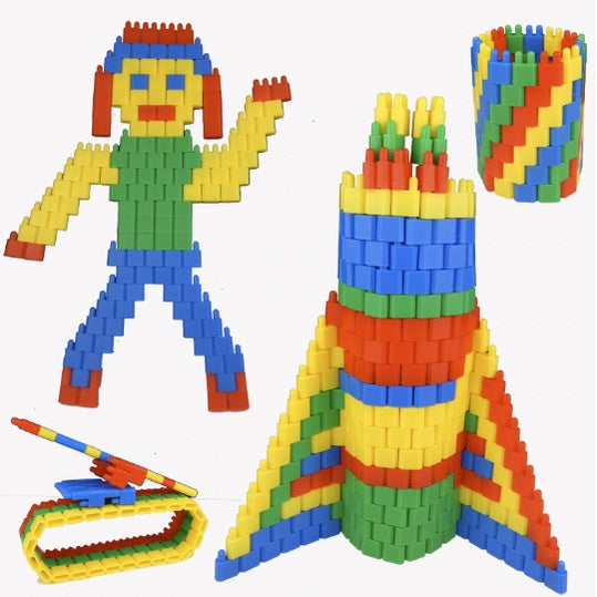 MULTI DESIGN Building Blocks | Early Learning Montessori Kid Play Bricks Number Pipe Puzzle | Budak Mainan Lego - Boo & Bub