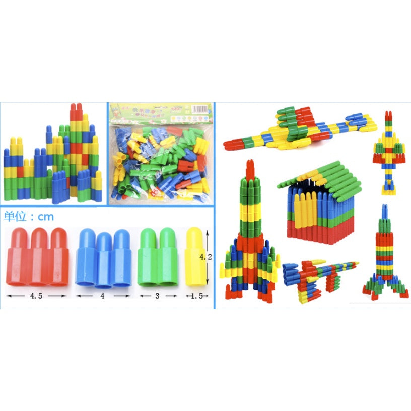 MULTI DESIGN Building Blocks | Early Learning Montessori Kid Play Bricks Number Pipe Puzzle | Budak Mainan Lego - Boo & Bub