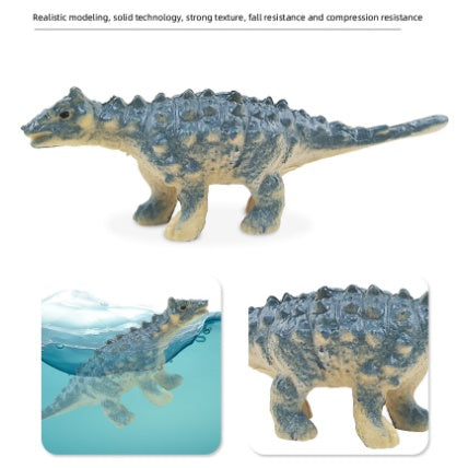 Mini Jurassic Stegosaurus Saichania Solid PVC Dinosaur World Animal Model Action Figures Collection Toy For Kids - Boo & Bub