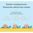 Pull String Cartoon Snail Car toy | Baby Learn to Crawl and Pull Toy Light and Music Early Education Toy - Boo & Bub