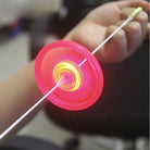 Colorful LED Plastic Spin | Classic Retro toys Light Flying Saucer Kids Outdoor Toy Random Color - Boo & Bub