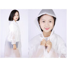 Waterproof Long Raincoat for Kid Women Men | Rain coat Hooded Outdoor Hiking Travel Climbing Thickened EVA - Boo & Bub