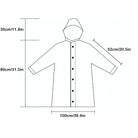 Waterproof Long Raincoat for Kid Women Men | Rain coat Hooded Outdoor Hiking Travel Climbing Thickened EVA - Boo & Bub
