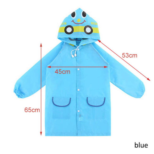 Waterproof Long Raincoat for Kid Women Men | Rain coat Hooded Outdoor Hiking Travel Climbing Thickened EVA - Boo & Bub