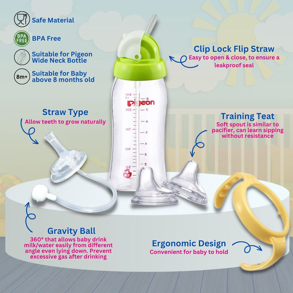 Bottle Handle Compatible With PPSU Wide Neck Baby Bottle Feeding Holder | Pemegang Botol - Boo & Bub