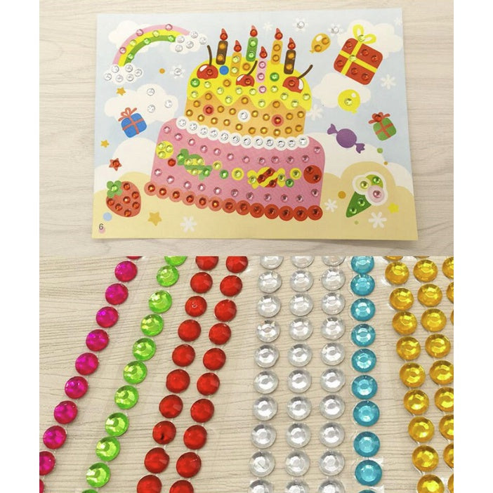 3D Diamond DIY Sticker | Kid DIY Art Crystal Diamond Jewel Craft DIY diamond stickers Bling - Boo & Bub
