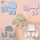 Set of 3 Newborn Cartoon Hat Gloves Socks Set for Baby Boy&Girl | Soft Cotton Booties Mittens - Boo & Bub