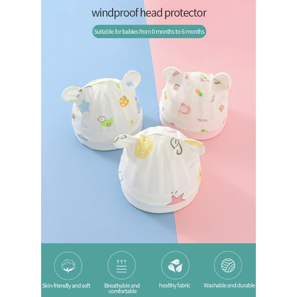Set of 3 Newborn Cartoon Hat Gloves Socks Set for Baby Boy&Girl | Soft Cotton Booties Mittens - Boo & Bub