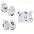 Set of 3 Newborn Cartoon Hat Gloves Socks Set for Baby Boy&Girl | Soft Cotton Booties Mittens - Boo & Bub