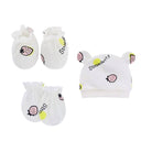 Set of 3 Newborn Cartoon Hat Gloves Socks Set for Baby Boy&Girl | Soft Cotton Booties Mittens - Boo & Bub