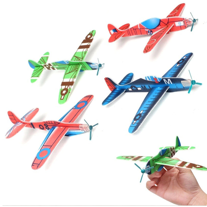 Boo&Bub DIY Hand Throw Aircraft Flying Glider Toy Plane | Airplane Foam Planes Party Goodie Bag Children Kids - Boo & Bub