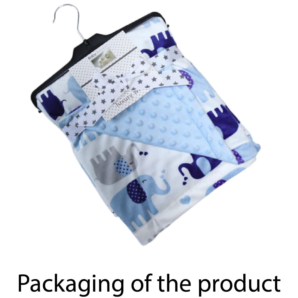 Boo&Bub 120 x 75 CM Baby Baby Dot Blanket | Quilt Flannel Fleece Infant Swaddle Wrap Selimut Kanak-Kanak 婴儿豆豆被 - Boo & Bub