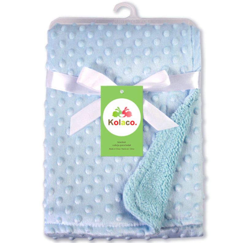 Boo&Bub 120 x 75 CM Baby Baby Dot Blanket | Quilt Flannel Fleece Infant Swaddle Wrap Selimut Kanak-Kanak 婴儿豆豆被 - Boo & Bub