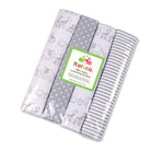 Boo&Bub 102 x 76 cm 4pcs/pack baby blankets | newborn crib sheets cot linen 100% cotton Flannel printing Muslin Diaper - Boo & Bub
