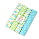 Boo&Bub 102 x 76 cm 4pcs/pack baby blankets | newborn crib sheets cot linen 100% cotton Flannel printing Muslin Diaper - Boo & Bub