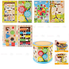 Boo&Bub Montessori Educational Toy Wooden 8 in 1 Multipurpose Activity Cube Center Toys | Abacus Wooden Beads - Boo & Bub