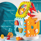 Boo&Bub Baby Activity Cube | 6 Sided Musical Shape Sorting Matching Box Cube Toy - Boo & Bub