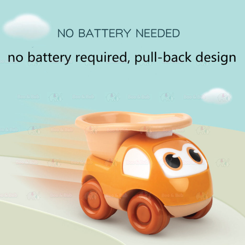 Boo&Bub Cute Inertia Car Set Anti-collision Anti-fall Inertial Engineering Work Car Boy And Girl Gift Ornament - Boo & Bub