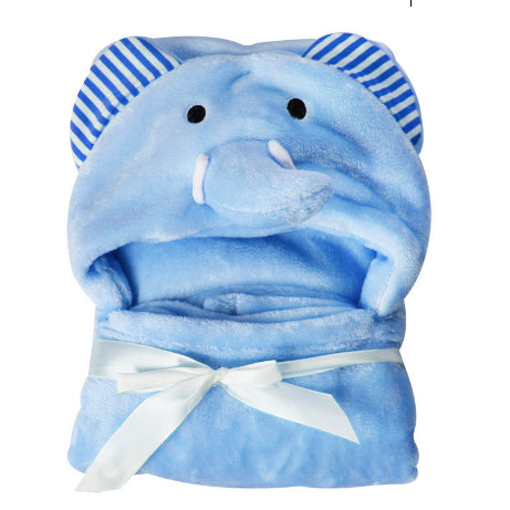Boo&Bub Hooded Baby Blanket | Swaddle Newborn Thermal Soft Fleece Blanket Solid Bedding Set Cotton Quilt Infant Bedding - Boo & Bub