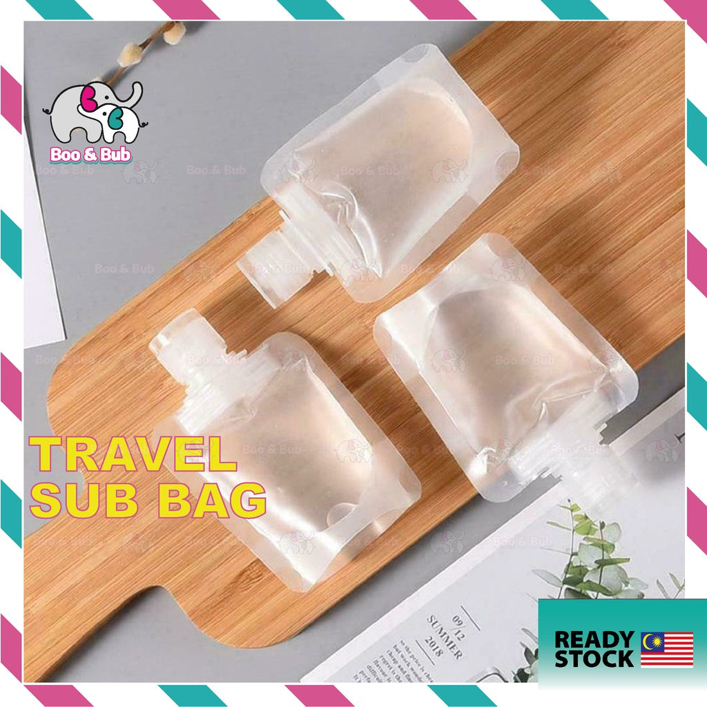 Boo&Bub Travel Portable Lotion Dispensing Bag | 30/50/100ml One-time Sub-bottle - Boo & Bub