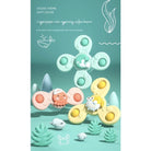 Boo&Bub Baby Spin Top Bath Toys | Boy Children Bathing Spinner Suction Cup Toy For Kids 1 To 6 Years - Boo & Bub