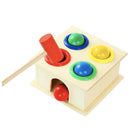 Wooden Knock Ball Hammer Educational Montessori Early Learning Toy | Mainan edukasi knock the ball wooden kayu - Boo & Bub