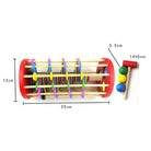 Wooden Knock Ball Hammer Educational Montessori Early Learning Toy | Mainan edukasi knock the ball wooden kayu - Boo & Bub