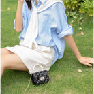 Mini Pearl Handbag | Elegant Shoulder Messenger Portable Chain Bag Girl PVC Jelly Bag Crossbody Small Square - Boo & Bub