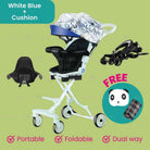 Kids Baby Magic Stroller with Adjustable Sunshade Canopy  | 4 Wheels Travel Foldable Stroller - Boo & Bub