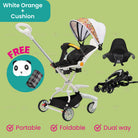 Kids Baby Magic Stroller with Adjustable Sunshade Canopy  | 4 Wheels Travel Foldable Stroller - Boo & Bub