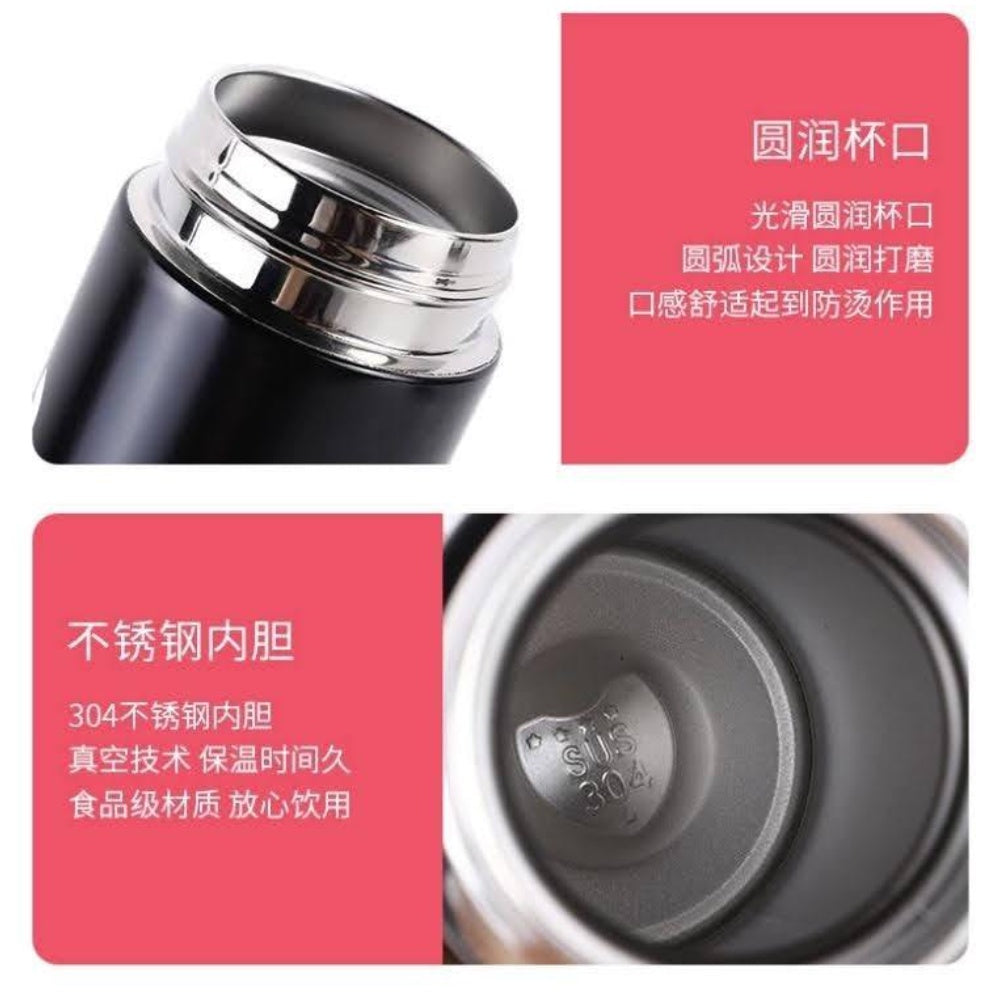 Thermo Flask with Temperature Display | Water Bottle Stainless Steel Sport Thermos Cups - Boo & Bub
