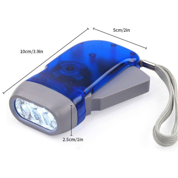LED Hand Pressing Torch Light | Dynamo Power Wind Up Flashlight  Hand Press Crank Camping Lamp Light Outdoor Home - Boo & Bub