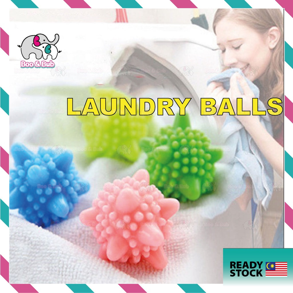 Boo&Bub Magic Laundry Balls | Reusable Household Washing Machine Clothes Remove Dirt Clean Starfish Shape ball - Boo & Bub