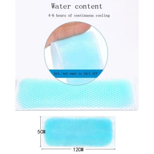 FAST Cooling Gel Patches | Baby Adult kid Fever Patch Plaster Migraine Headache Pad Lower Temperature Ice Gel Hydrogel - Boo & Bub