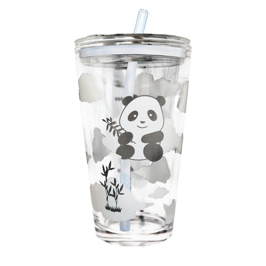 450ML Glass Cup | Juice Straw Mug with Scale Transparent Graffiti Style Kid Gift Portable Milk Drink Water Bottle - Boo & Bub
